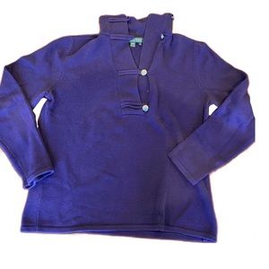 Purple Ralph Lauren 3/4 Sleeves Sweater Size XL